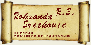 Roksanda Sretković vizit kartica